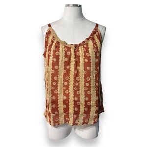 PATTERSON J. KINCAID Ribbon Strap Camisole Sz M